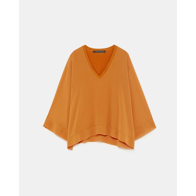 Blusa Fluida Rib from Zara on 21 Buttons
