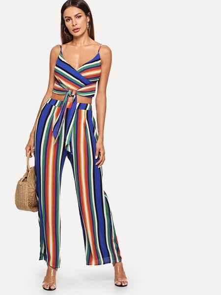 Top E Pantaloni A Vita Bassa