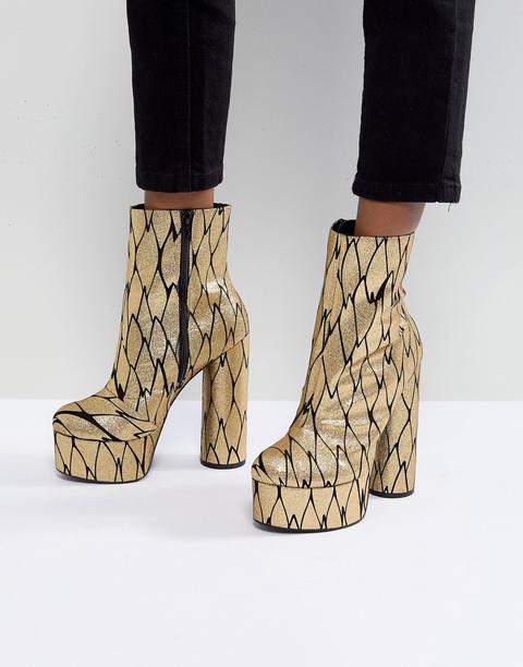 Botines Con Plataforma De Asos X Mary Benson