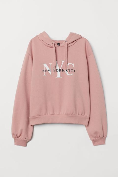 H & M - Sudadera Con Capucha - Rosa