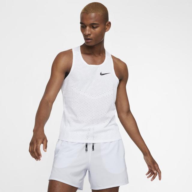 nike white running vest