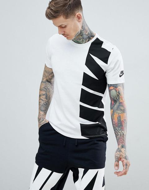 Nike - Hybrid 911966-100 - T-shirt Bianca - Bianco