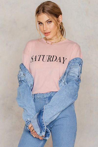 Na-kd Saturday Long Sleeve Top - Pink