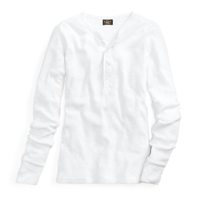 ralph lauren waffle knit henley