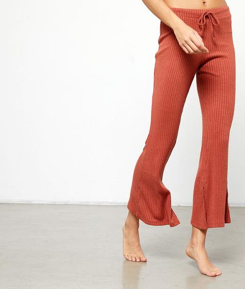 Pantalon Fluide Bas Évasé - Jael - Nuit - L - Rouge - Femme - Etam