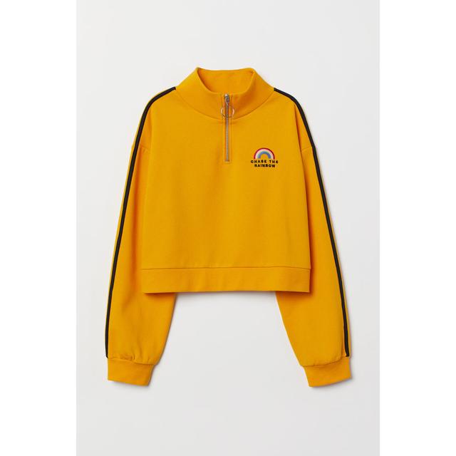 felpa giallo fluo h&m