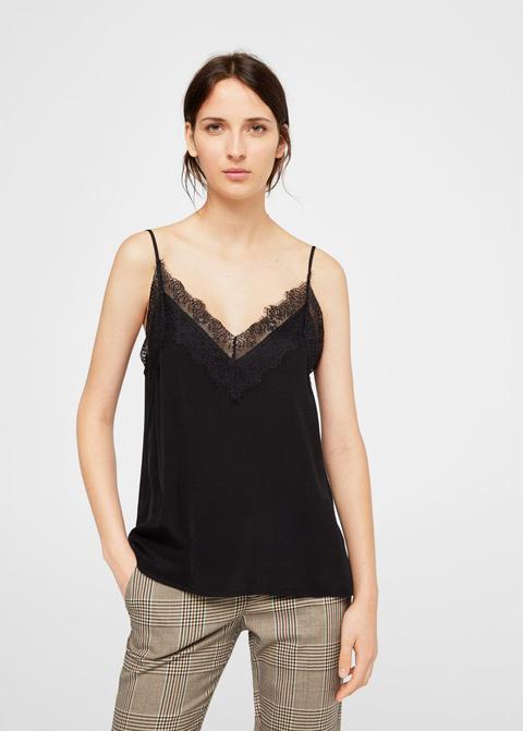 Top Sottoveste Pizzo