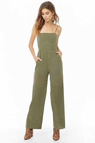 olive green jumpsuit forever 21