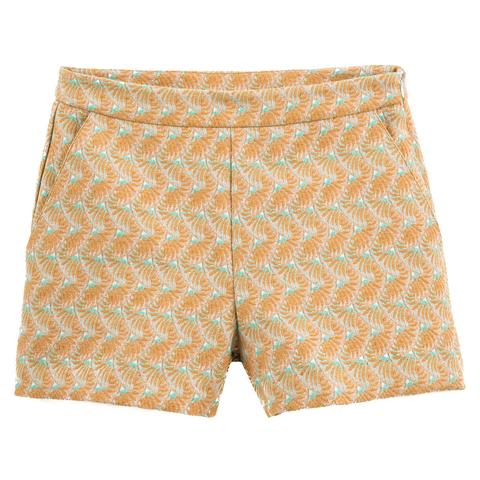 Short Imprimé Jacquard, Poches Italiennes