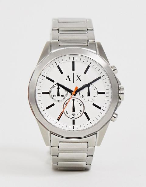 Armani Exchange - Ax2624 Drexler - Orologio Cronografo Con Bracciale Da 44  Mm - Argento from ASOS on 21 Buttons