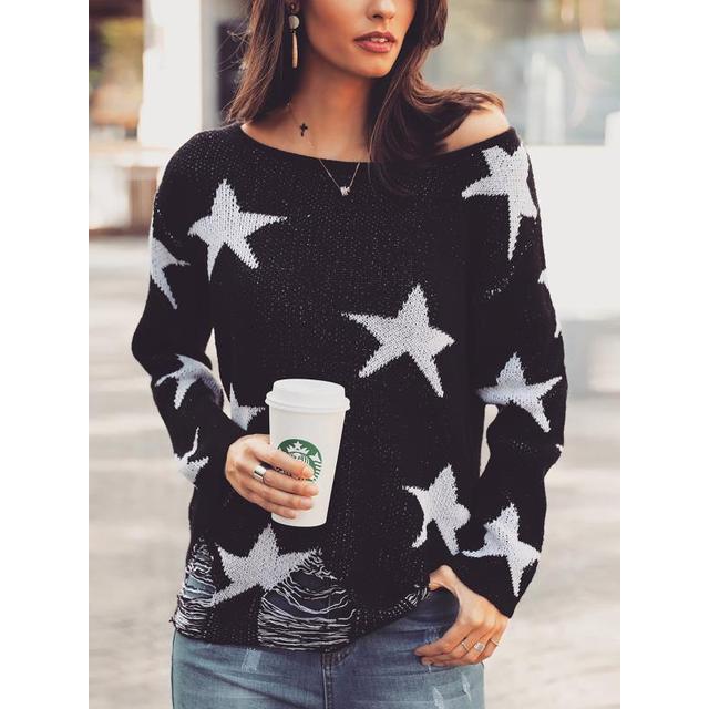 ripped star sweater