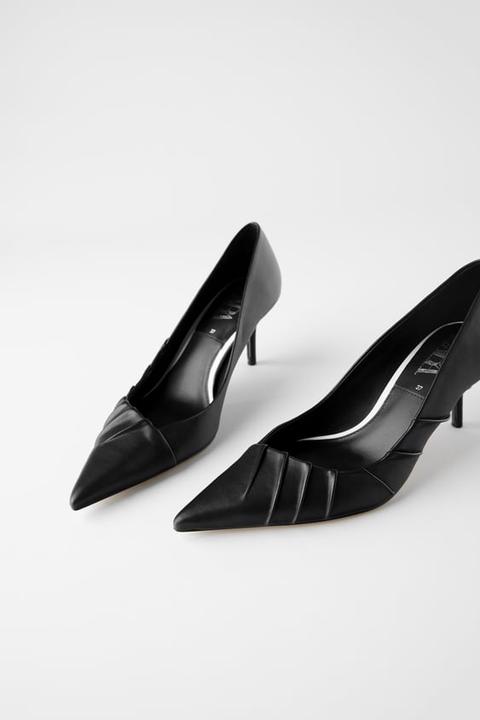 Zapato Tacón Plisado