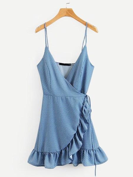 Kleid Mit Schößchensaum