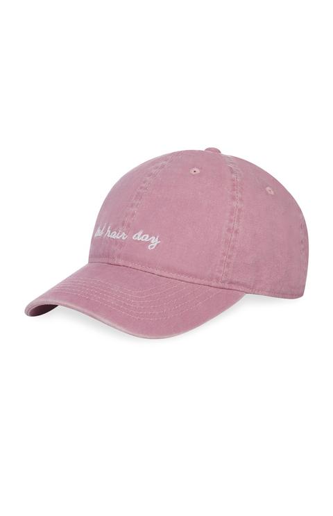 Gorra Rosa Con Lavado Ácido