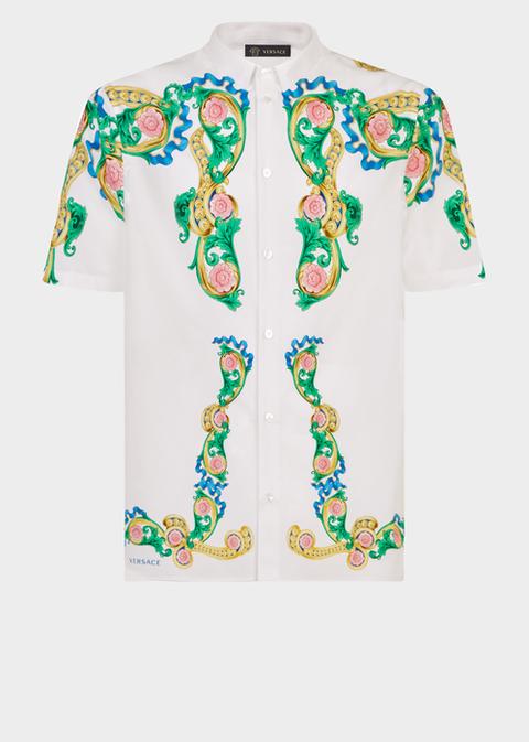 camicia versace maniche corte