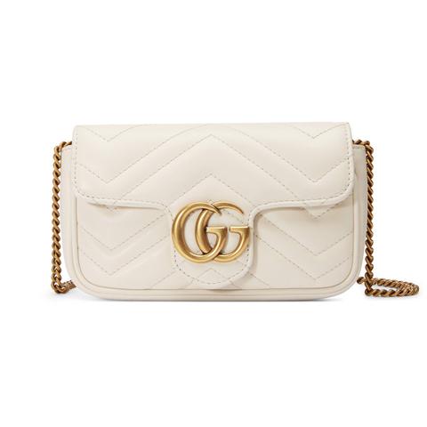 Sac Super Mini Gg Marmont En Cuir Matelassé