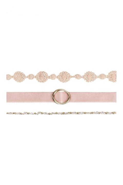 Set Di Collarini Rosa