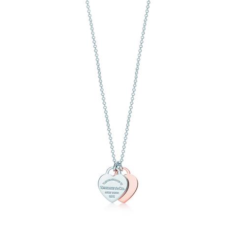 Pendente Con Doppio Ciondolo A Cuore. Collezione Return To Tiffany®