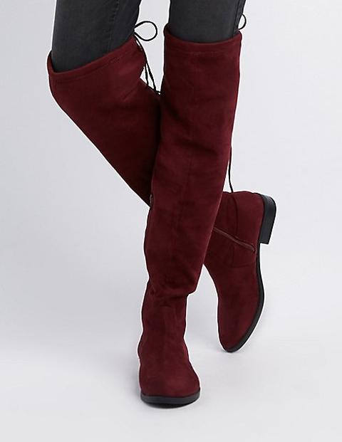 Tie-back Over-the-knee Boots