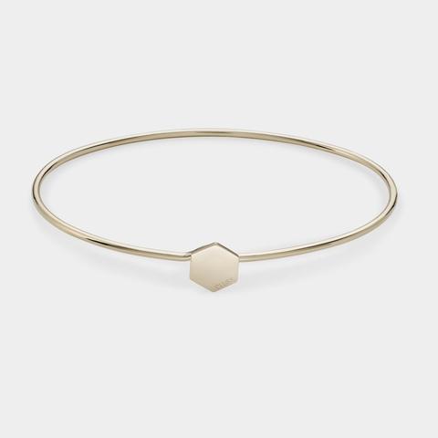 Essentielle Bangle Hexagon Gold Plated