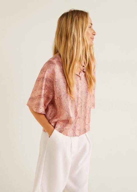 Camisa Crop Estampada