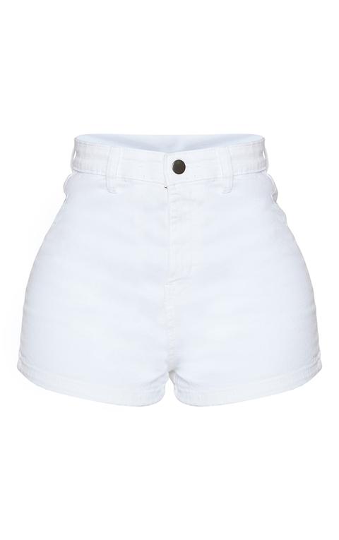 Shape White Disco Shorts