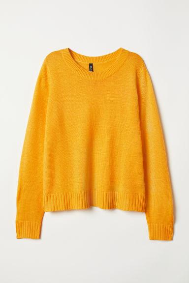 H & M - Pullover In Maglia - Giallo