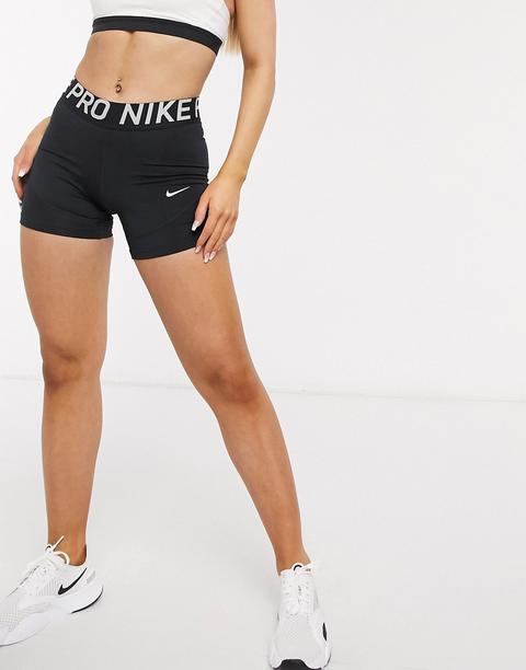 Pantalones Cortos Negros De 5" Pro Training De Nike