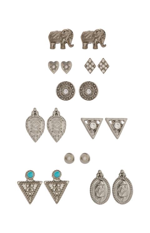 9pk Earring Set