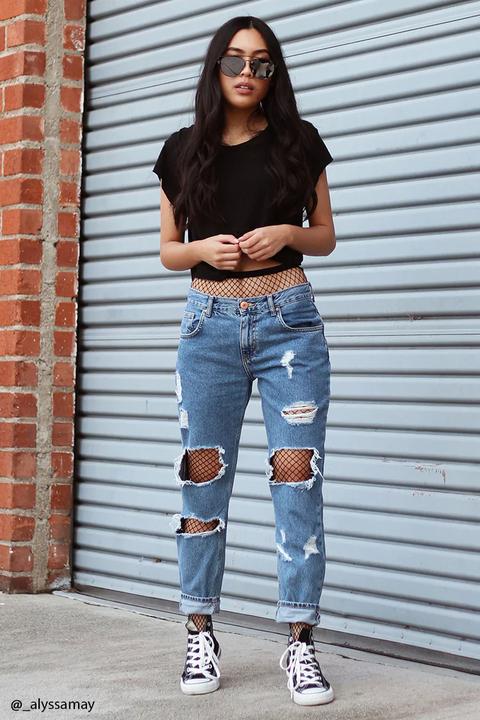 Destroyed Boyfriend Jeans