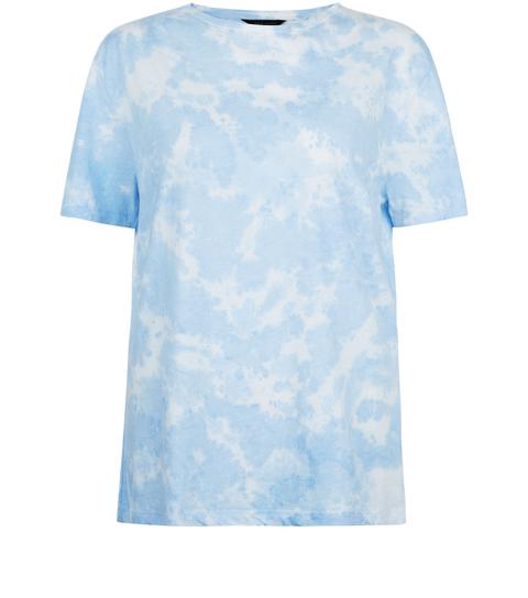 Blue Tie Dye Boyfriend T-shirt