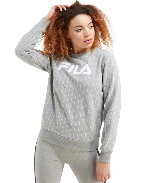 fila stripe crew sweatshirt