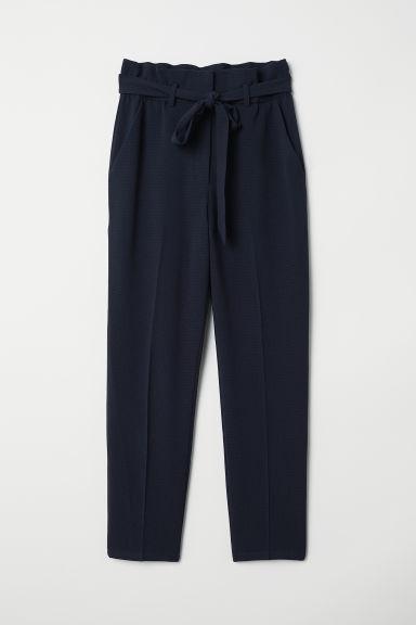 H & M - Pantaloni Vita A Sacchetto - Blu