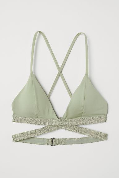 H & M - Top Bikini A Triangolo - Verde