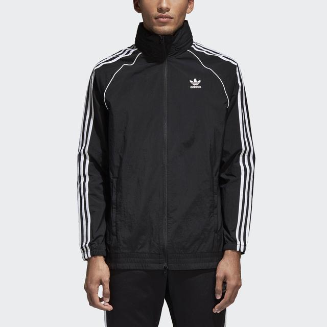 adidas sst windbreaker black