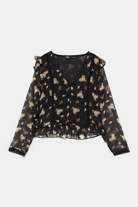 Blusa Plumeti Estampada