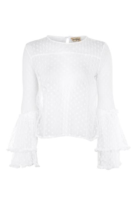 **magpie Mesh Top By Lace & Beads