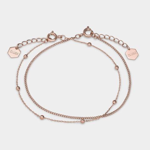 Essentielle Rose Gold Set Of Two Fine Bracelets