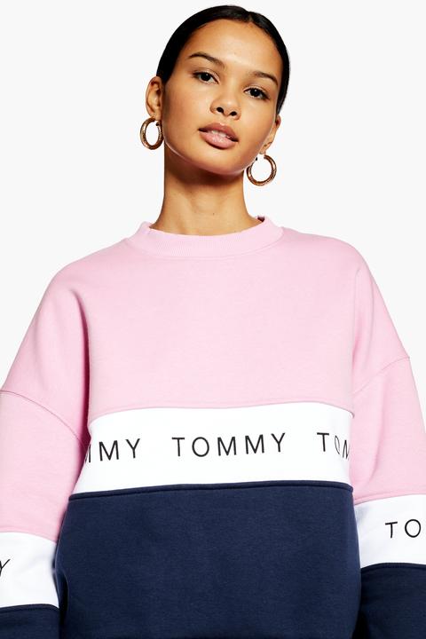 tommy hilfiger pink sweater