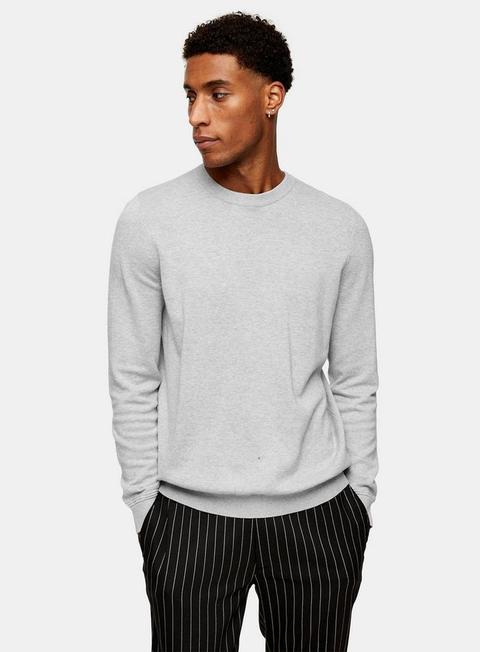 Considered Grey Marl Knitted Jumper