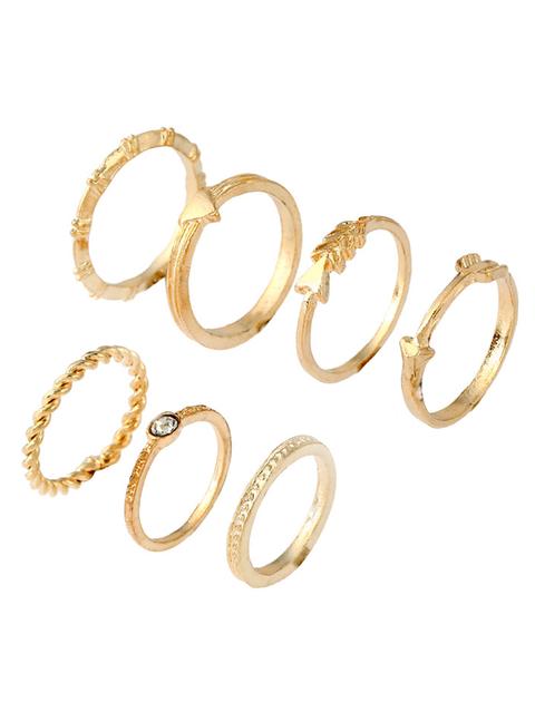 Plaited Ring Set 7pcs