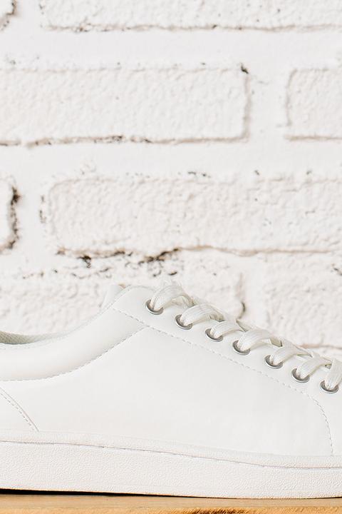 Zapatilla Blanca Cordones