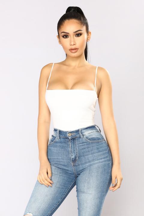 Don't Be So Square Bodysuit - Ivory