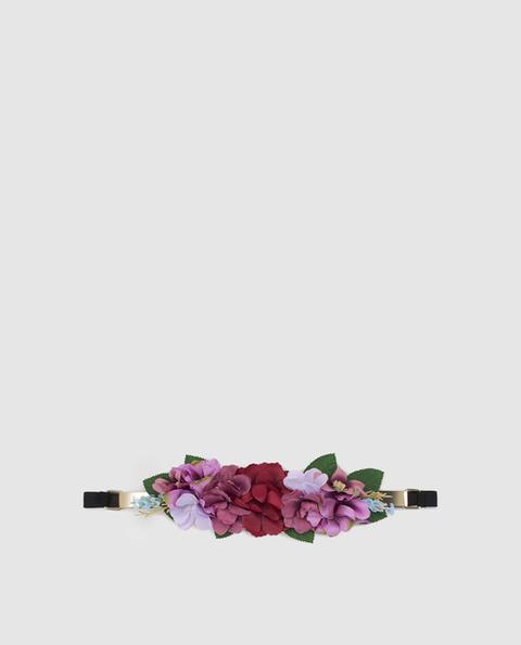 Tintoretto - Cinturón Mujer Elástico Floral de Corte Ingles en 21
