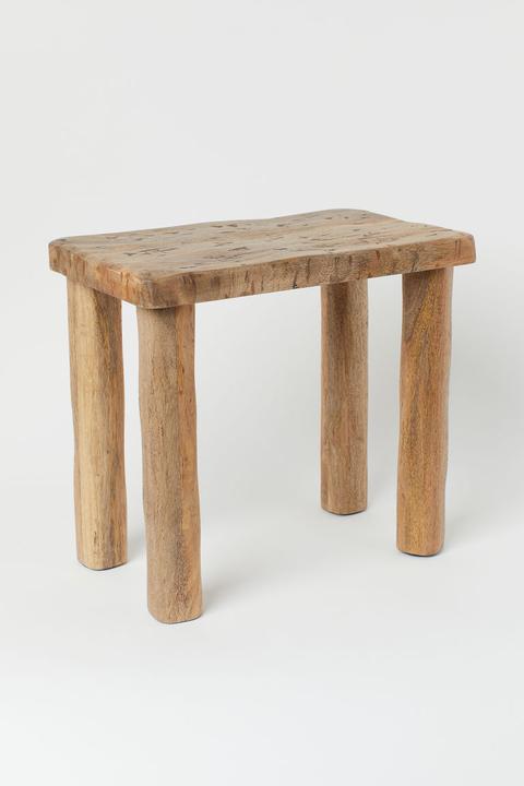 Tabouret En Bois De Manguier - Beige