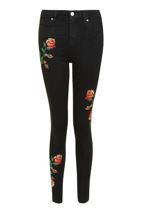 Moto Embroidered Jamie Jeans