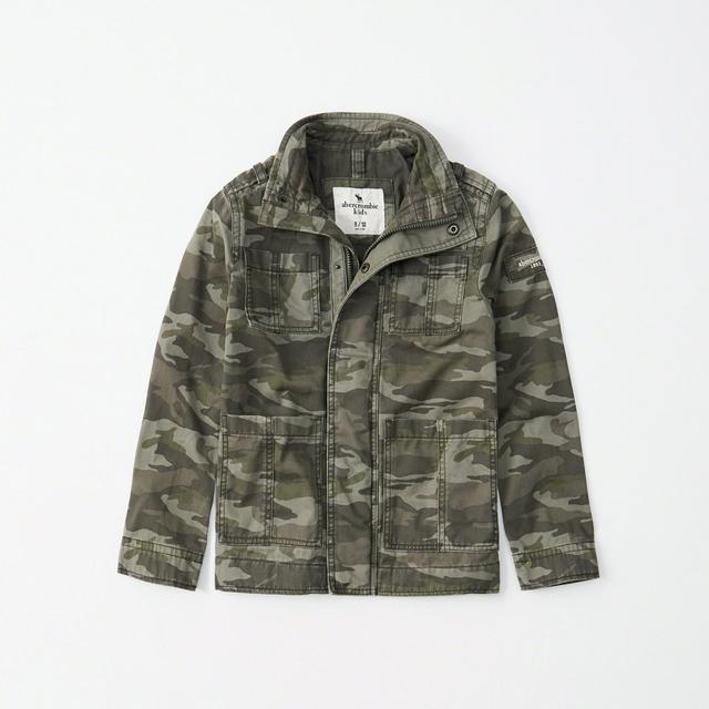 abercrombie and fitch camo jacket