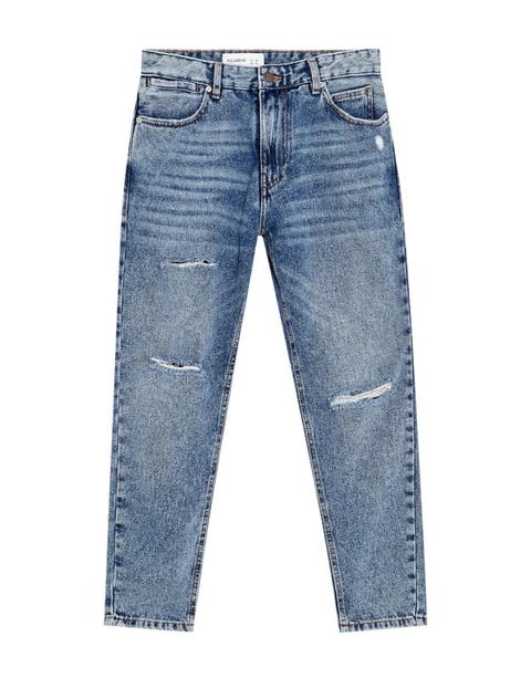 Jeans Effetto Consumato Strappi