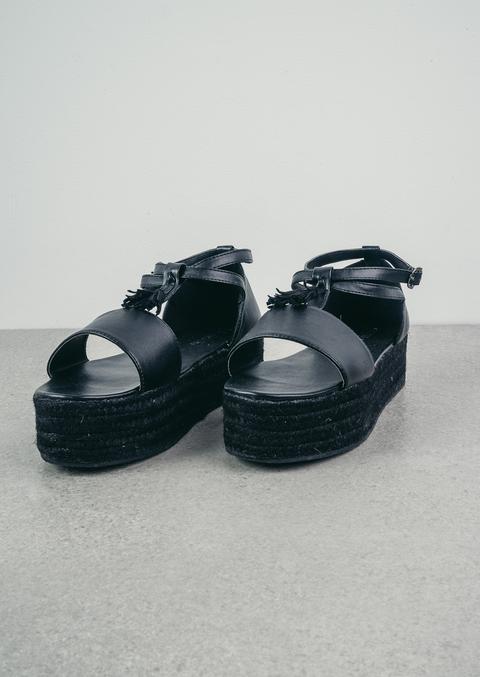 Tassel Suede Sandals
