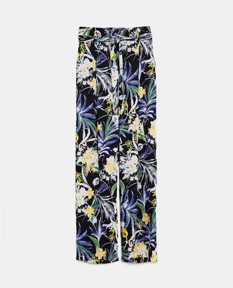 Pantalón Estampado Fluido